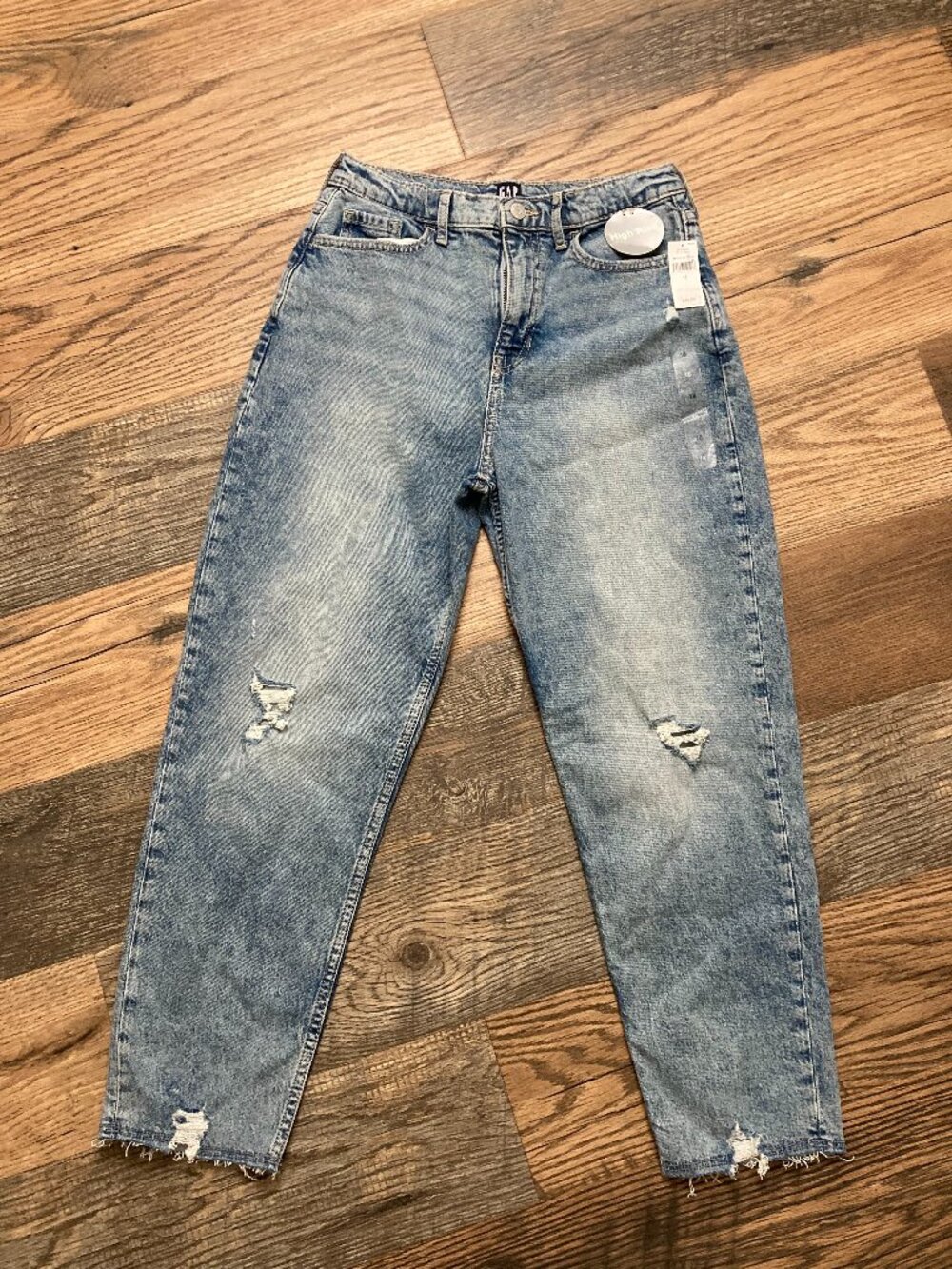 Gap Teen Girls NWT Size 18y Mom Jean High Rise Light L25 W 25